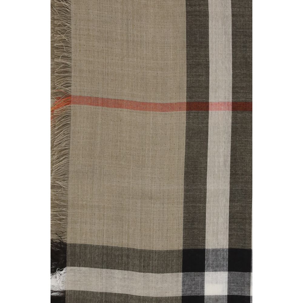 Burberry Check Reversible Wool and Silk Scarf - Beyzy Store - Burberry