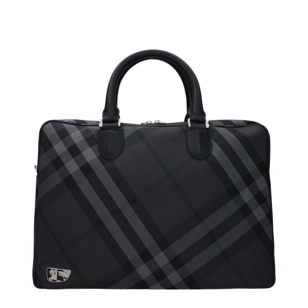 Burberry Gray Fabric Business &Amp; Laptop Bag - Beyzy Store - Burberry