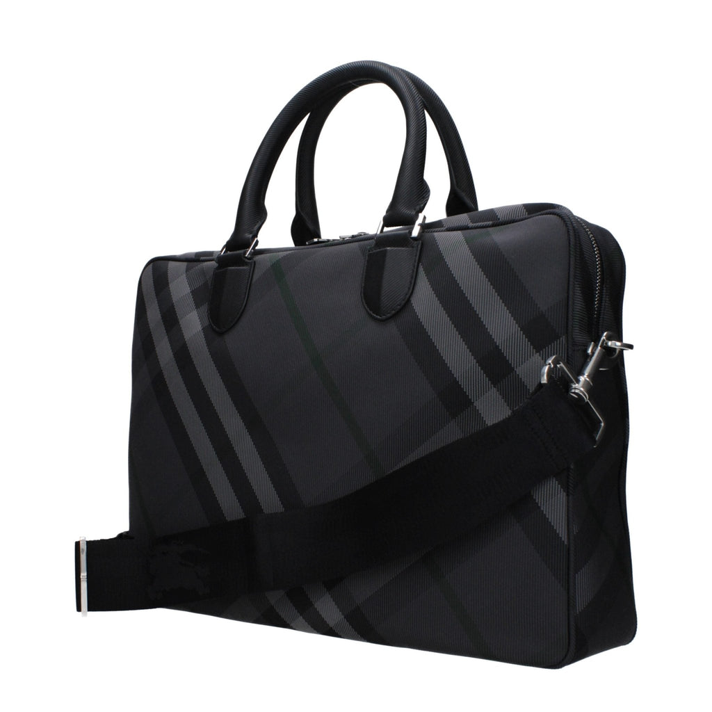 Burberry Gray Fabric Business &Amp; Laptop Bag - Beyzy Store - Burberry