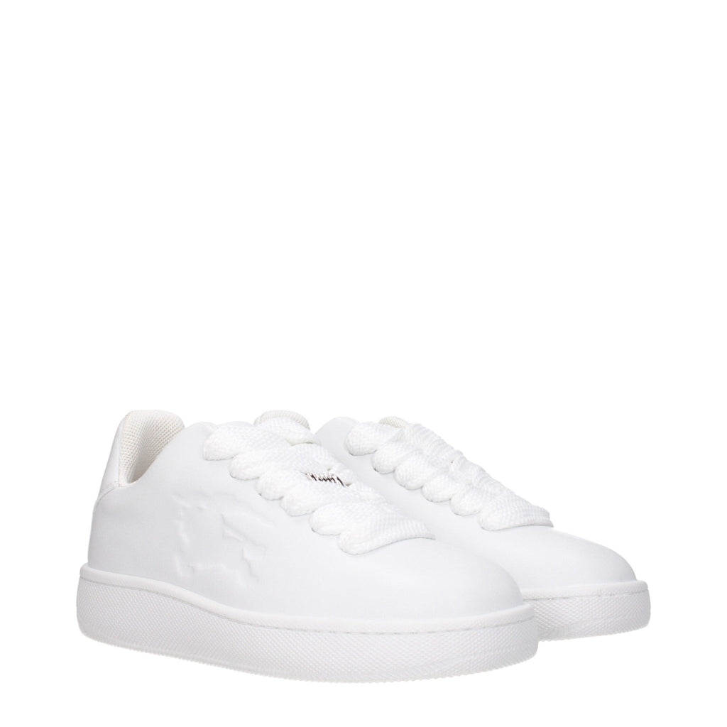 Burberry White Leather Sneakers - Beyzy Store - Burberry