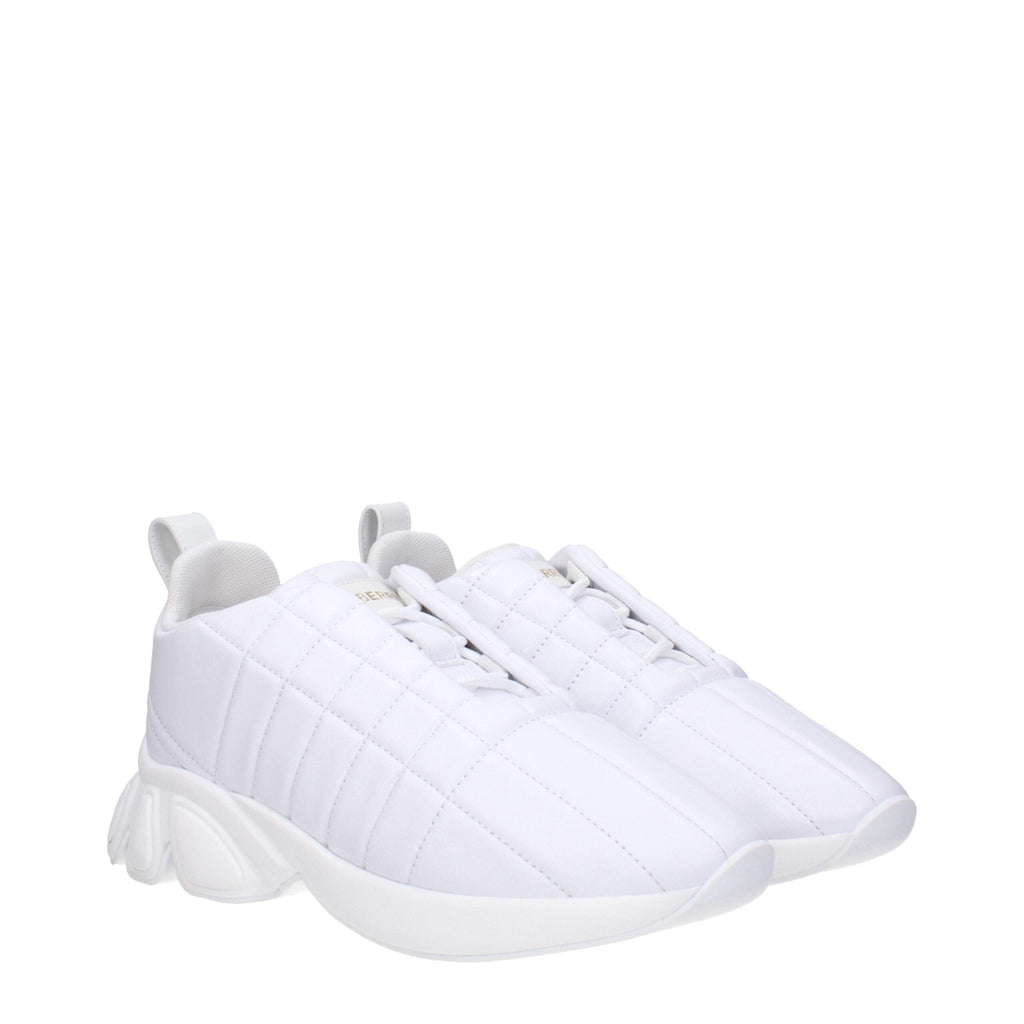 Burberry White Leather Sneakers - Beyzy Store - Burberry