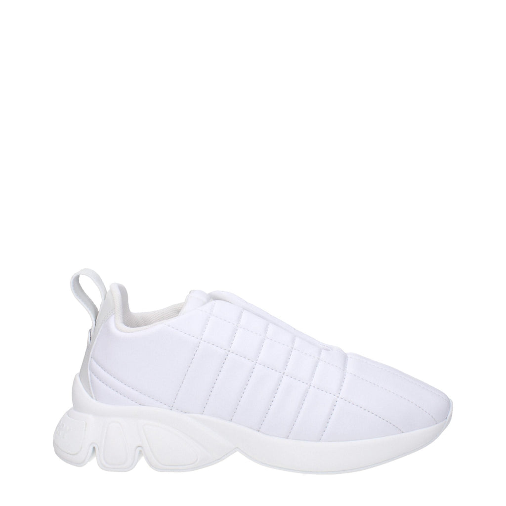 Burberry White Leather Sneakers - Beyzy Store - Burberry