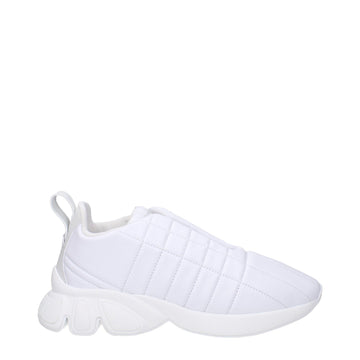 Burberry White Leather Sneakers - Beyzy Store - Burberry