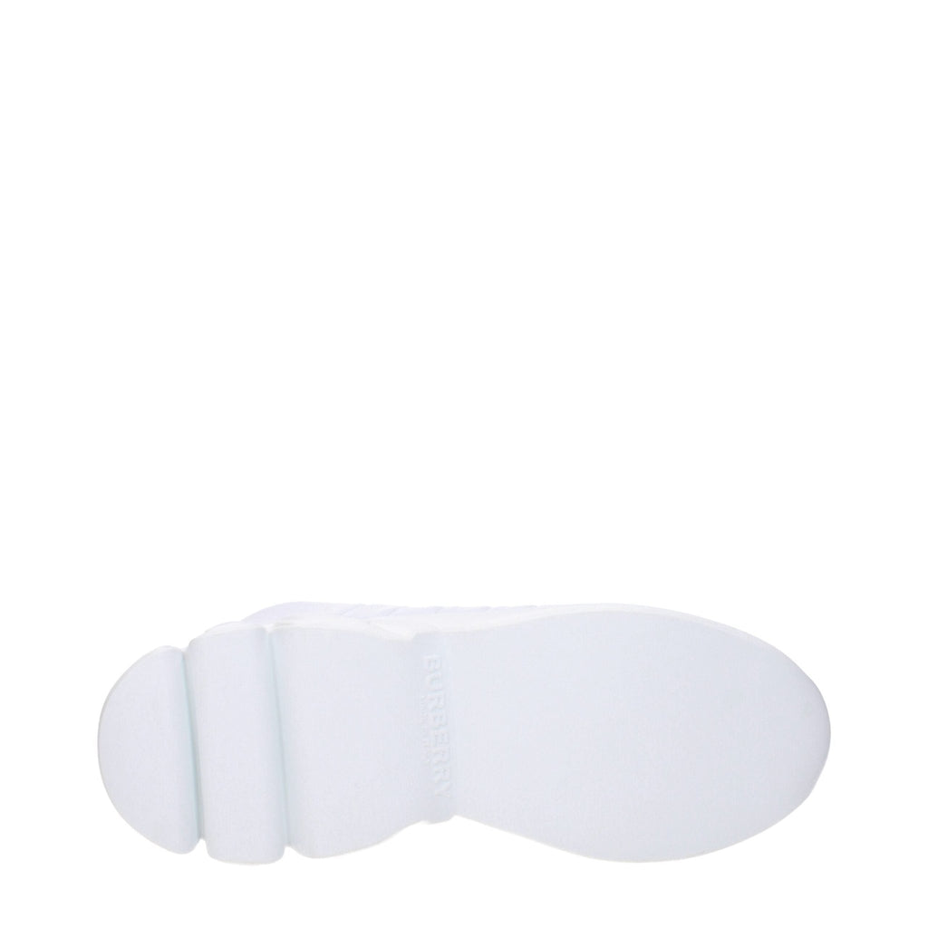 Burberry White Leather Sneakers - Beyzy Store - Burberry