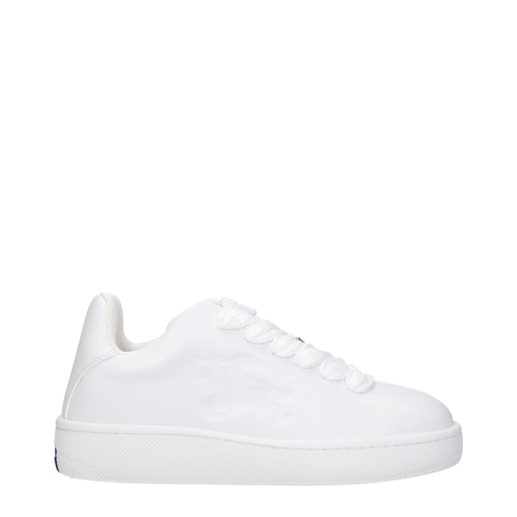 Burberry White Leather Sneakers - Beyzy Store - Burberry