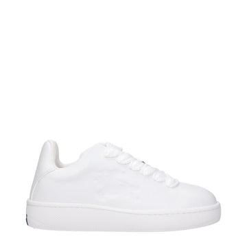 Burberry White Leather Sneakers - Beyzy Store - Burberry