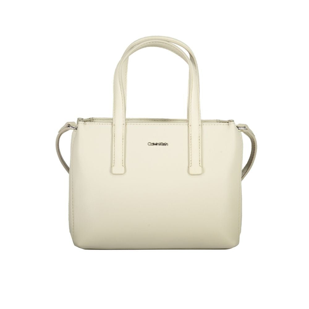 Calvin Klein Beige Polyester Handbag - Beyzy Store - Calvin Klein