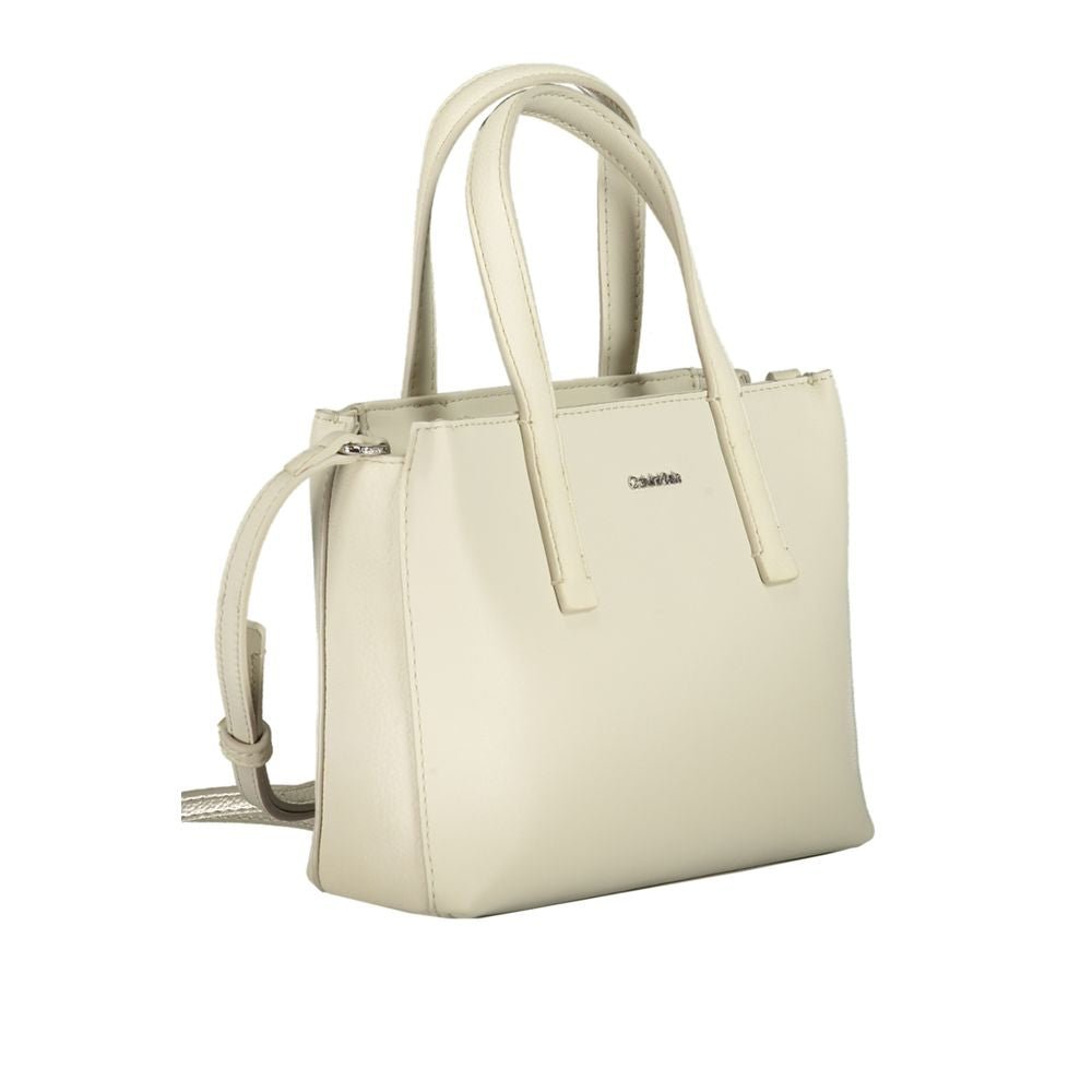 Calvin Klein Beige Polyester Handbag - Beyzy Store - Calvin Klein