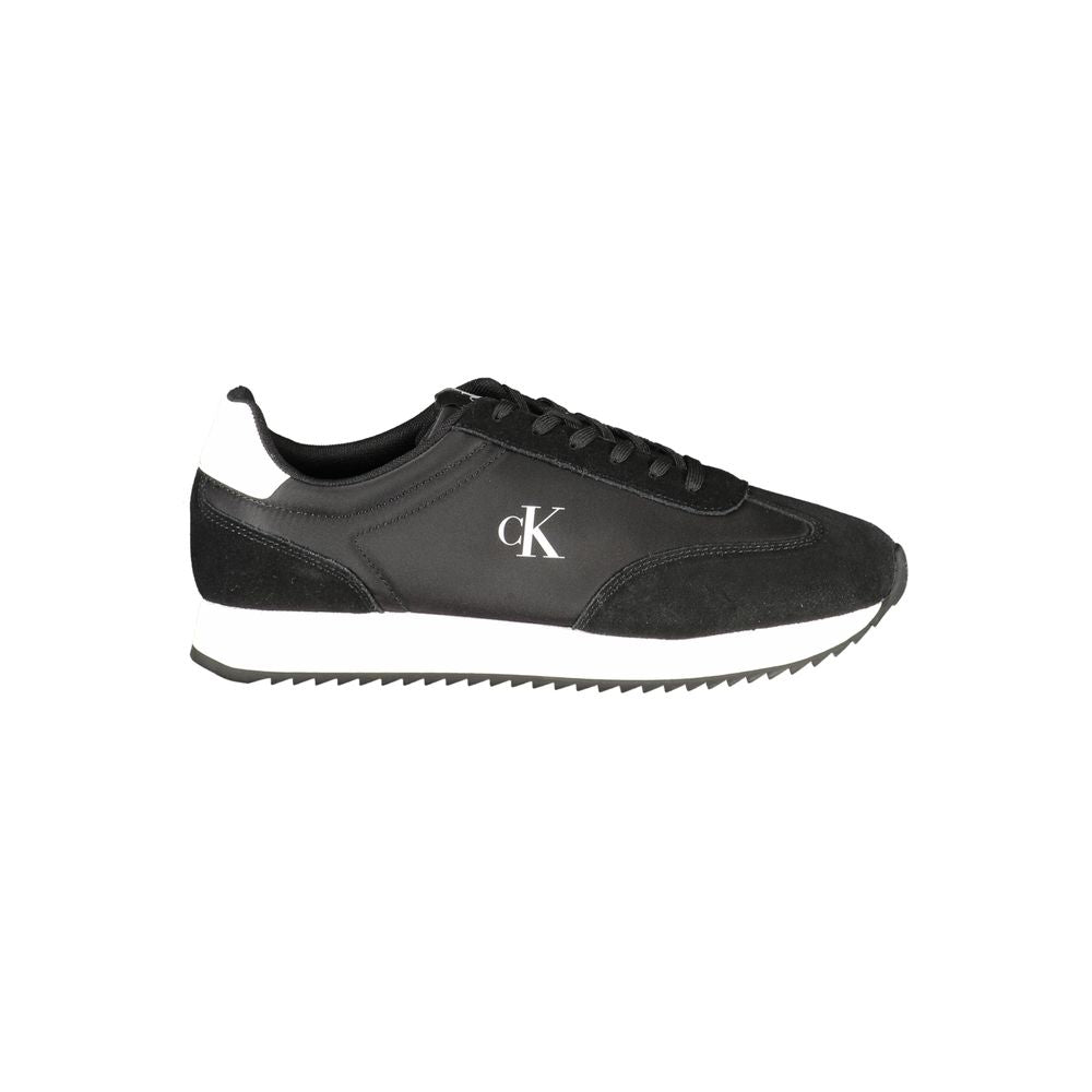 Calvin Klein Black Leather Men Sneaker - Beyzy Store - Calvin Klein