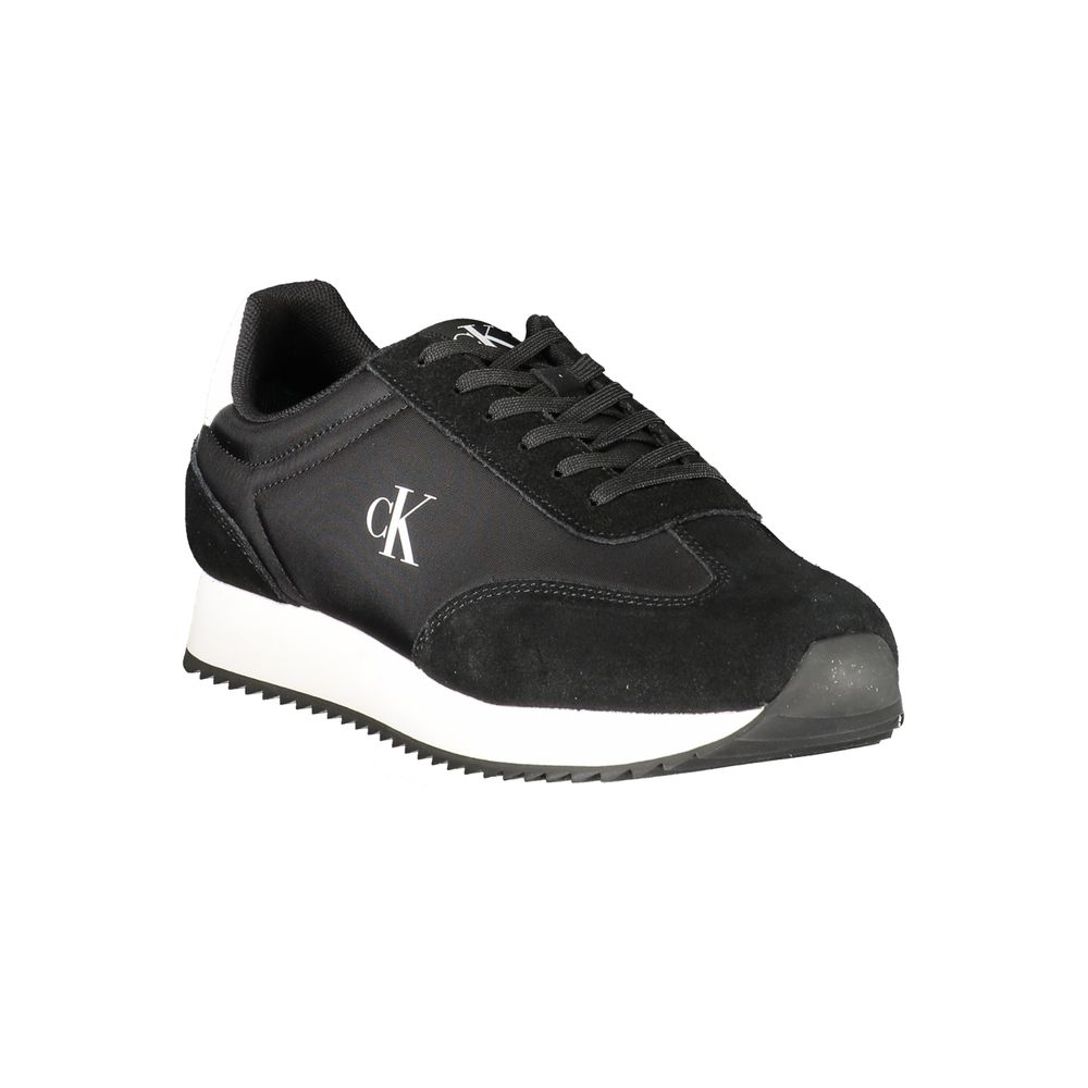 Calvin Klein Black Leather Men Sneaker - Beyzy Store - Calvin Klein