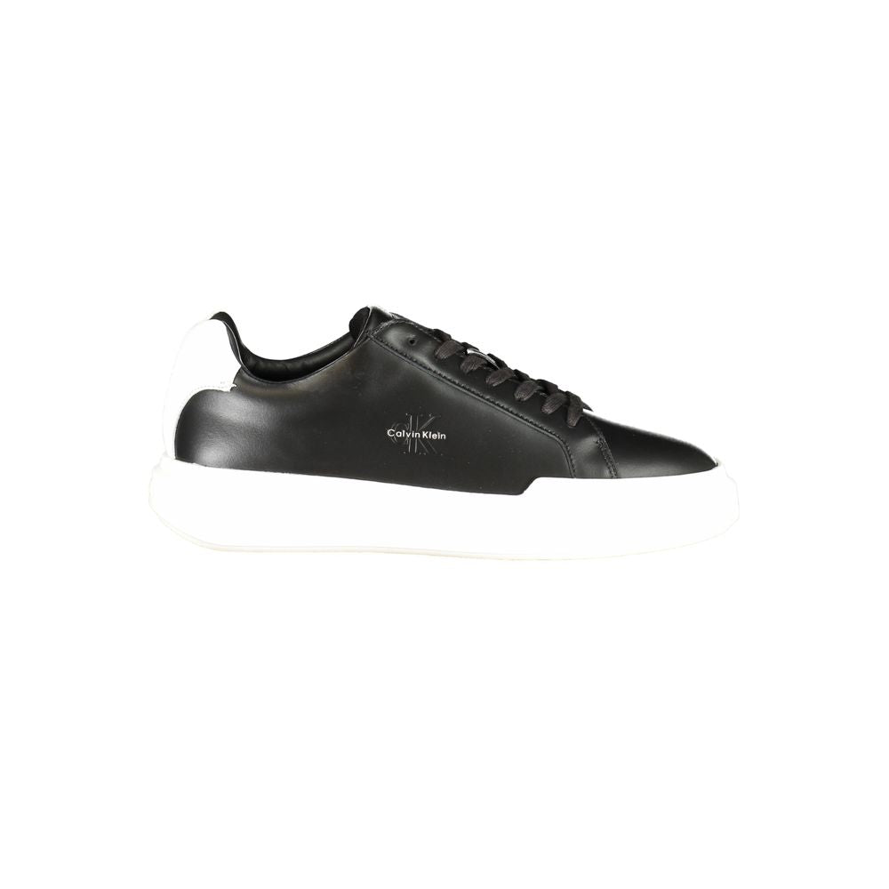 Calvin Klein Black Leather Men's Sneaker - Beyzy Store - Calvin Klein