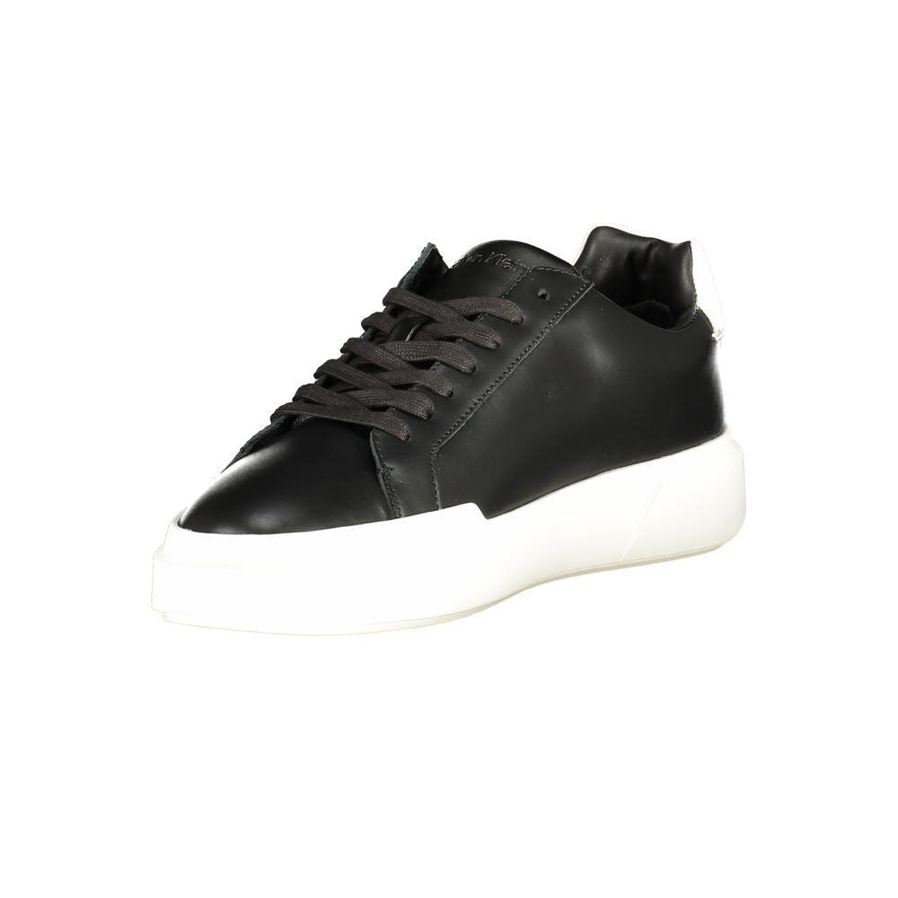 Calvin Klein Black Leather Men's Sneaker - Beyzy Store - Calvin Klein