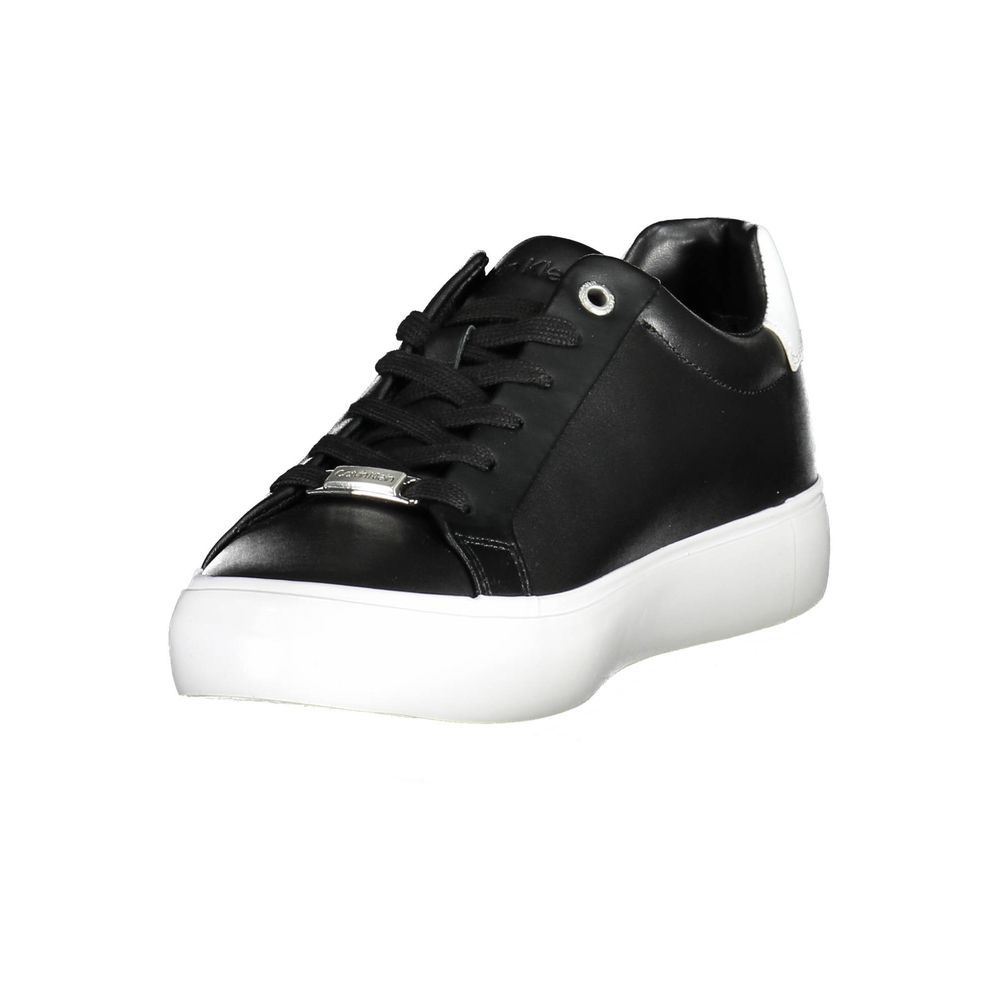 Calvin Klein Black Leather Women Sneaker - Beyzy Store - Calvin Klein