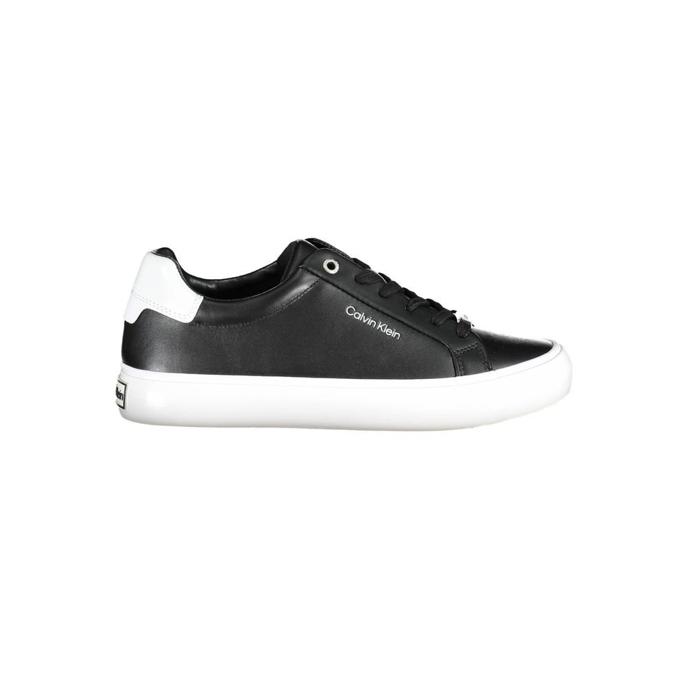 Calvin Klein Black Leather Women Sneaker - Beyzy Store - Calvin Klein