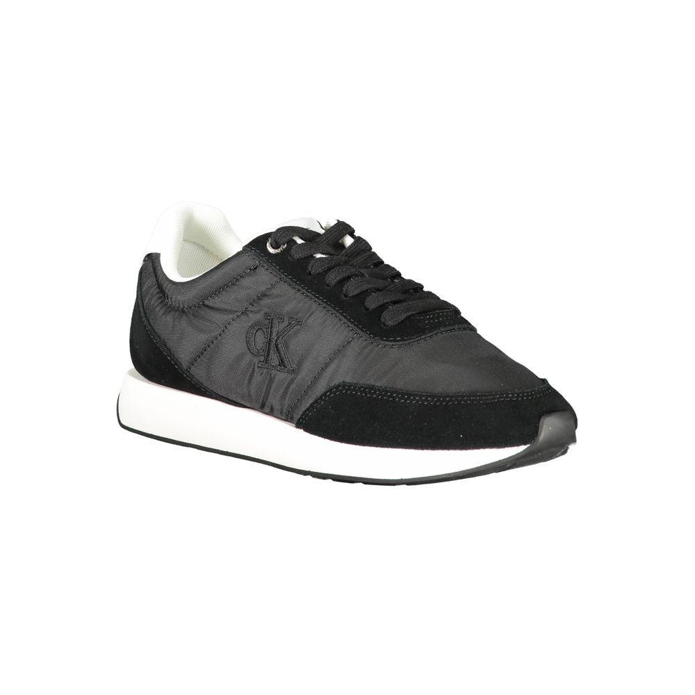 Calvin Klein Black Leather Women Sneaker - Beyzy Store - Calvin Klein