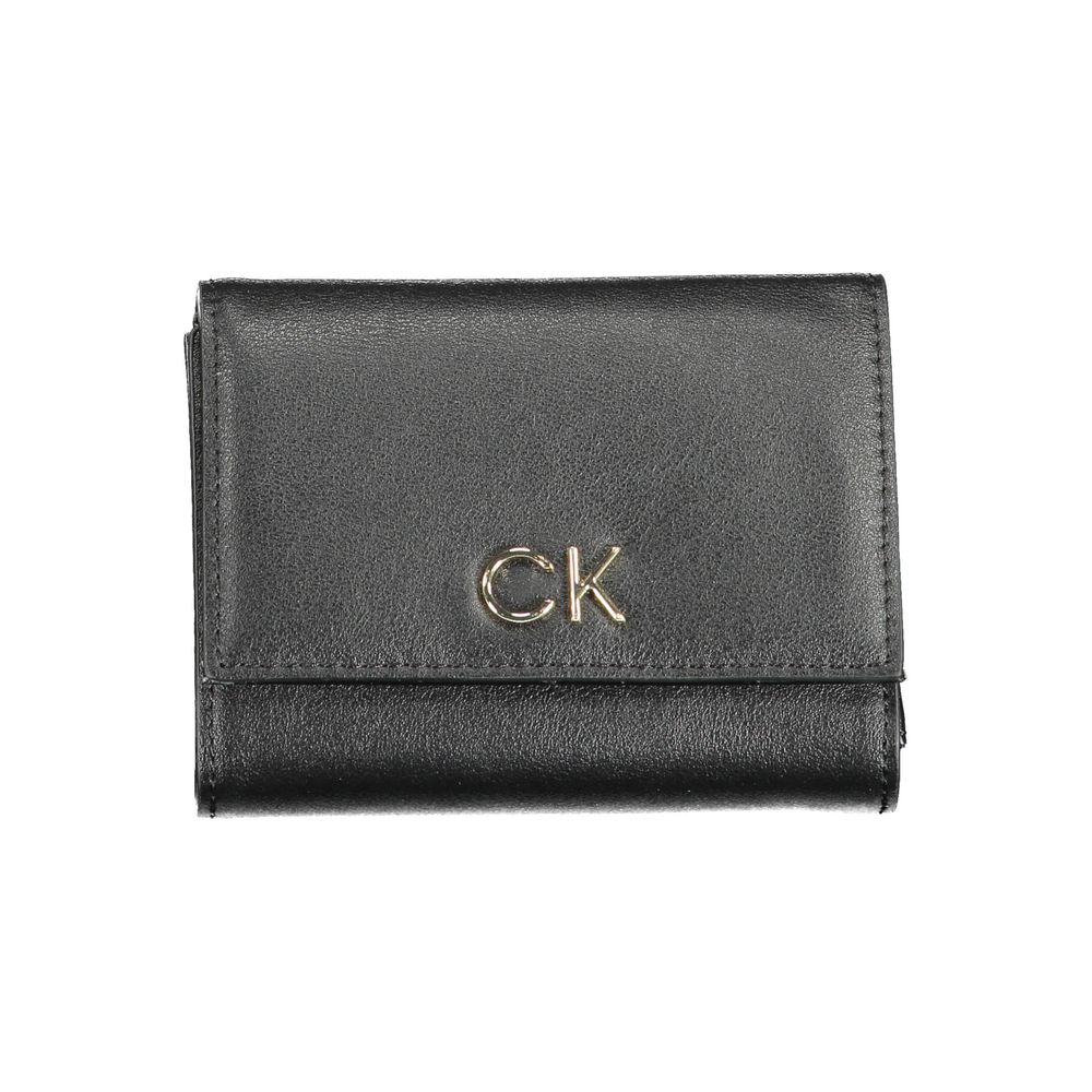 Calvin Klein Black Polyester Women Wallet - Beyzy Store - Calvin Klein