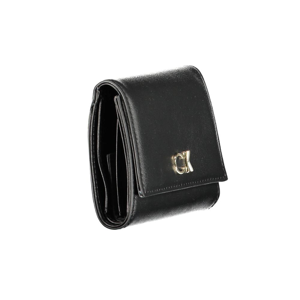 Calvin Klein Black Polyester Women Wallet - Beyzy Store - Calvin Klein