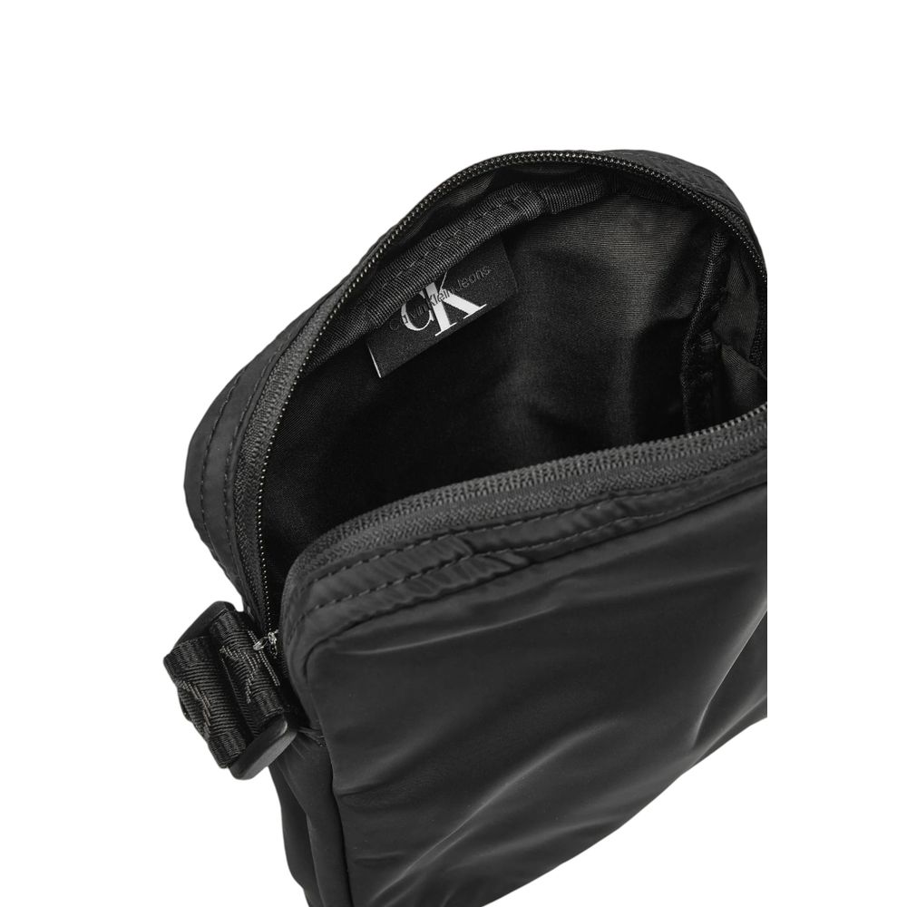 Calvin Klein Black Recycled Polyester Messenger Bag - Beyzy Store - Calvin Klein