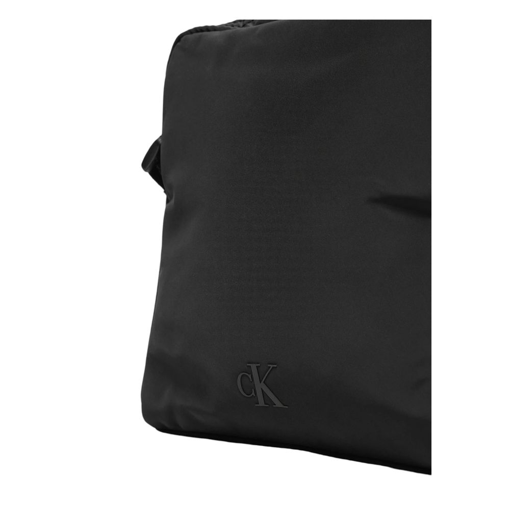 Calvin Klein Black Recycled Polyester Messenger Bag - Beyzy Store - Calvin Klein