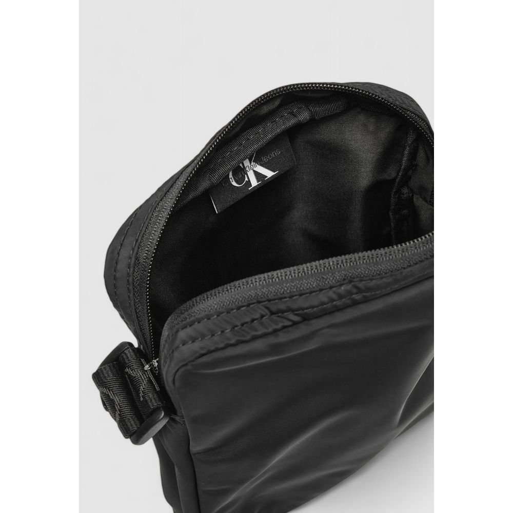 Calvin Klein Black Recycled Polyester Messenger Bag - Beyzy Store - Calvin Klein