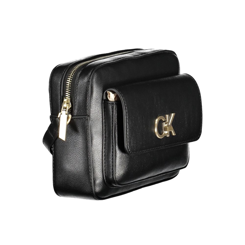 Calvin Klein Black Recycled Polyester Women Handbag - Beyzy Store - Calvin Klein