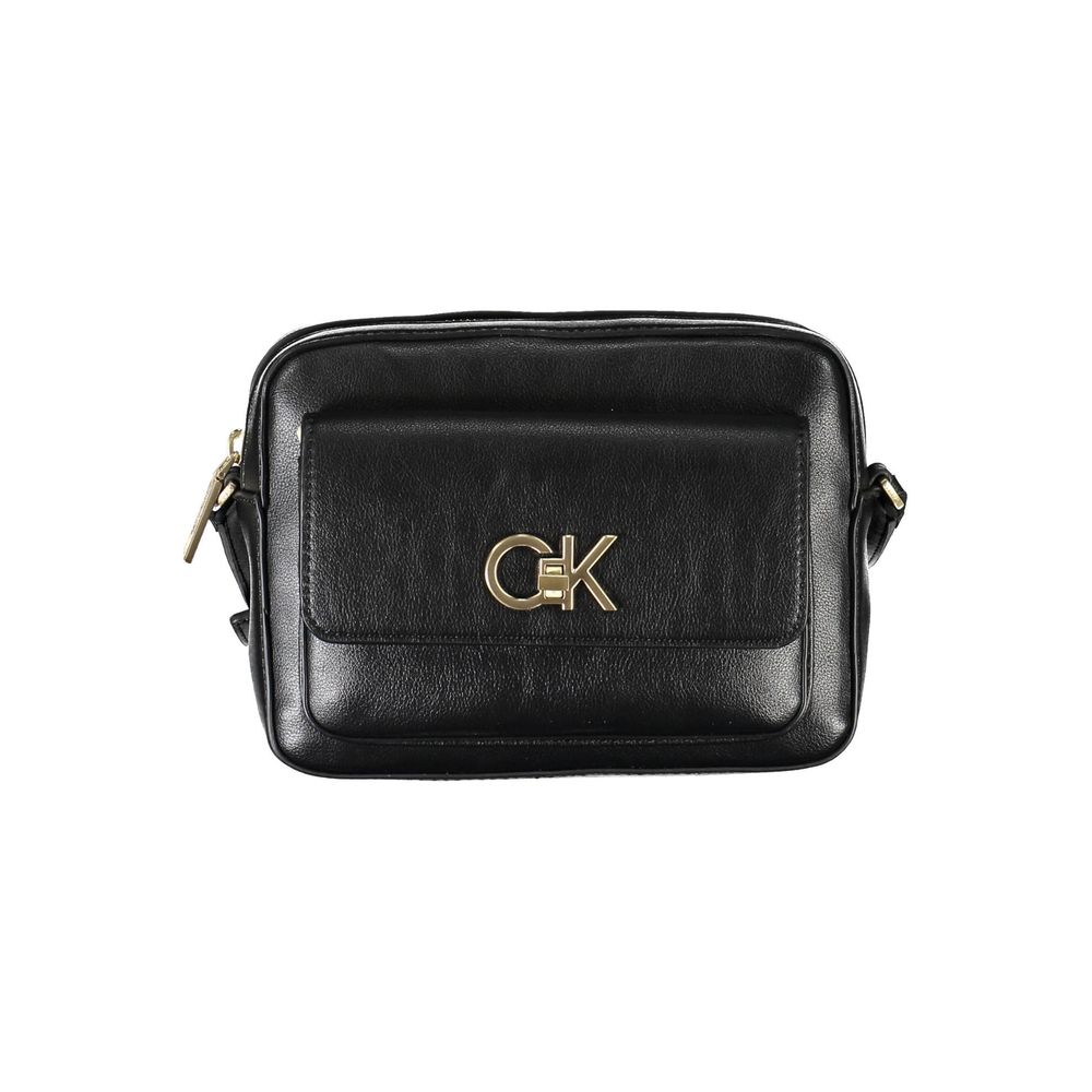 Calvin Klein Black Recycled Polyester Women Handbag - Beyzy Store - Calvin Klein