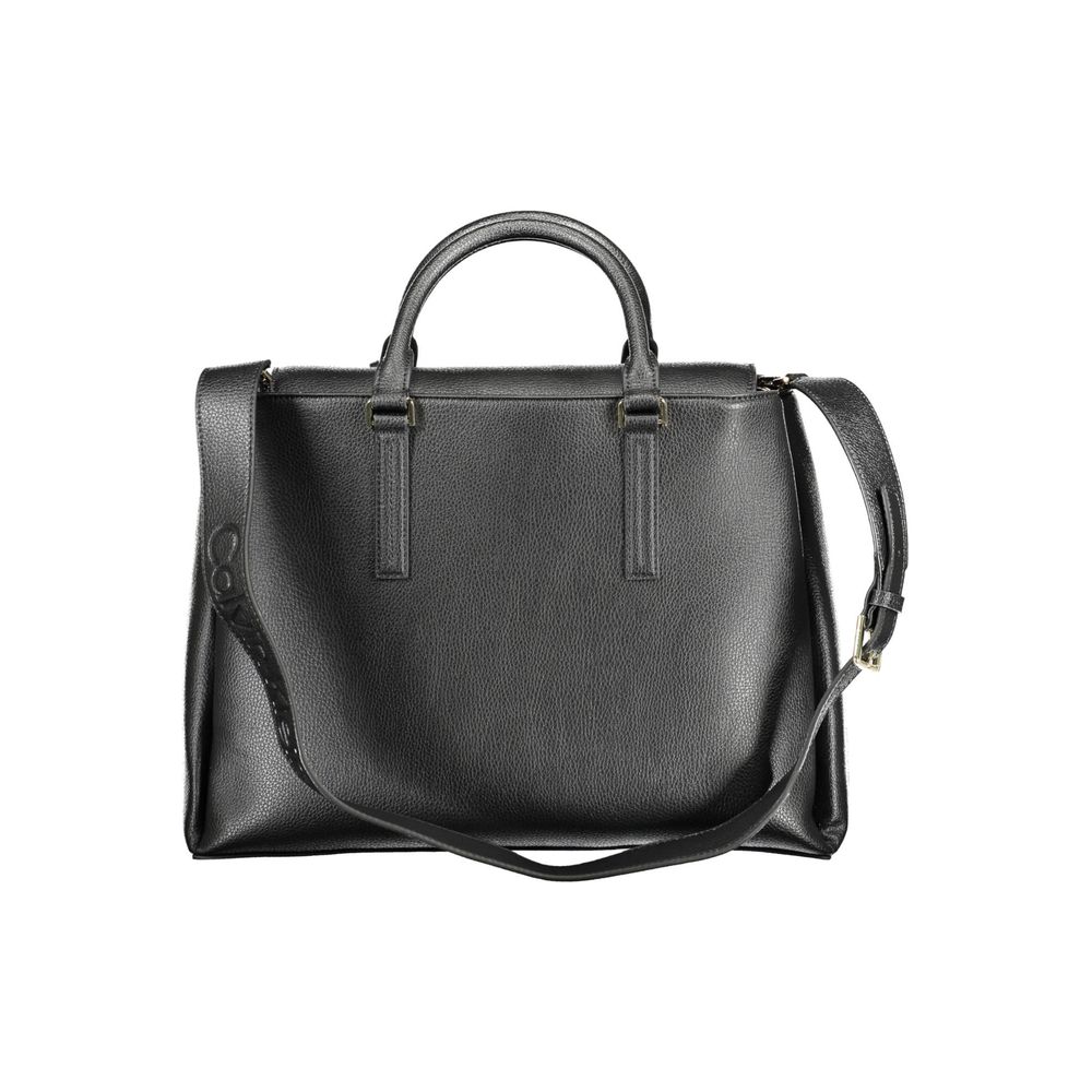 Calvin Klein Black Recycled Polyester Women Handbag - Beyzy Store - Calvin Klein