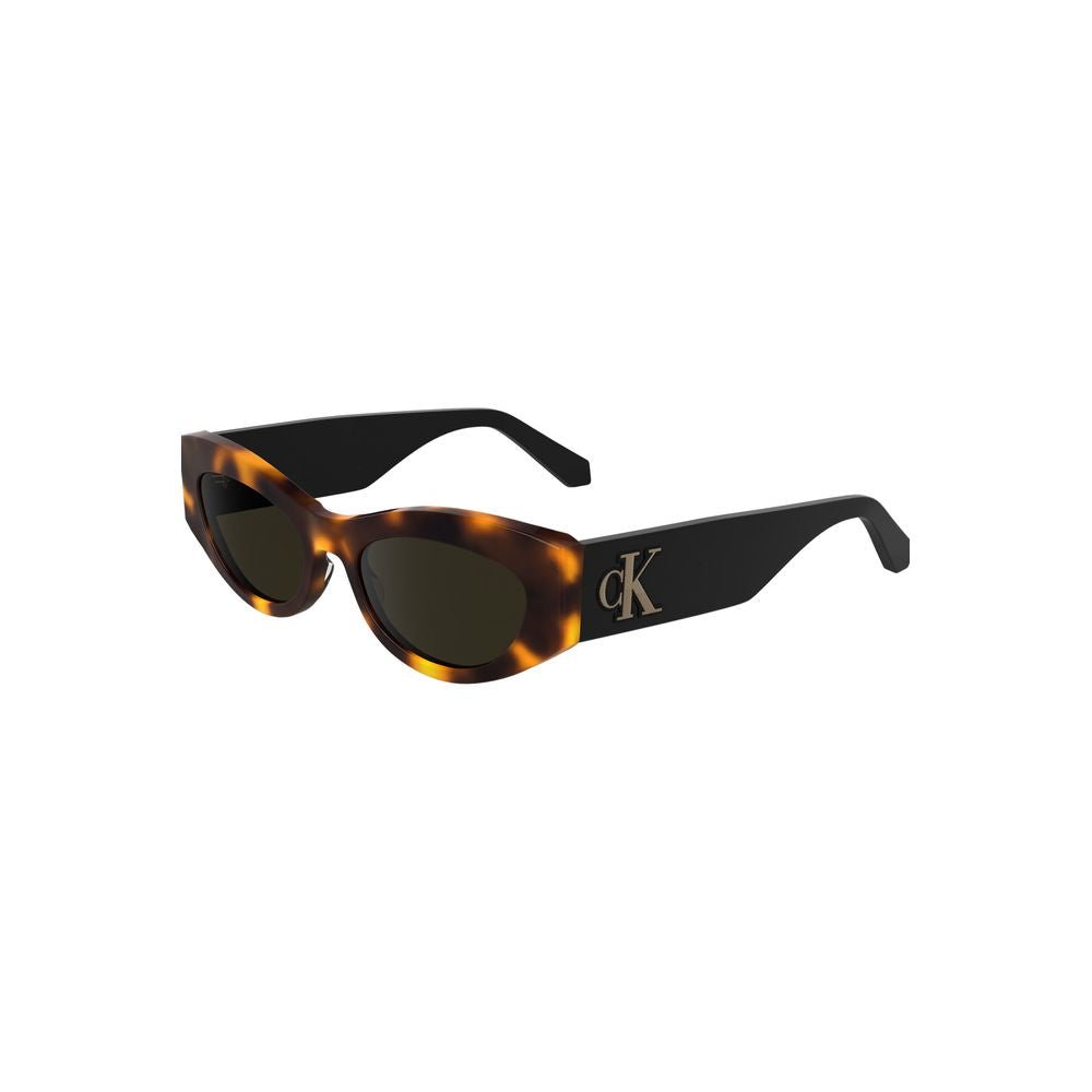 Calvin Klein Brown Acetate Women Sunglass - Beyzy Store - Calvin Klein