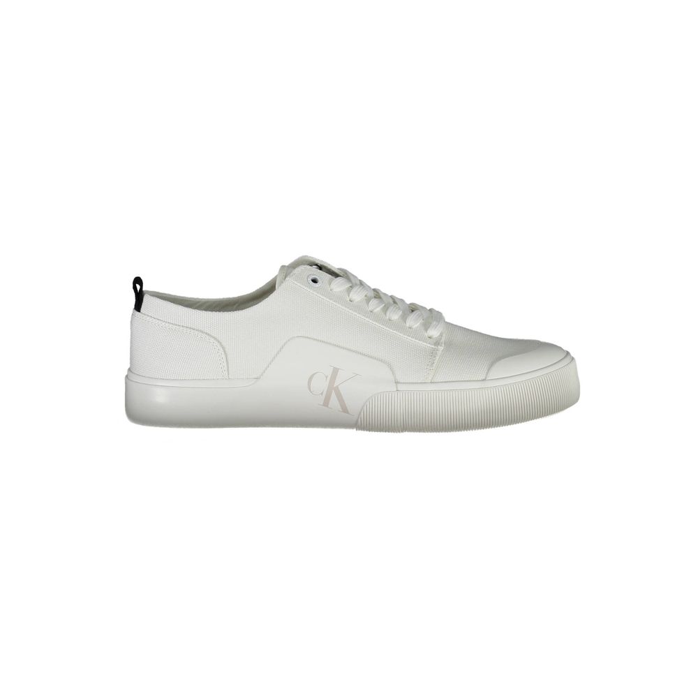 Calvin Klein White Cotton Men Sneaker - Beyzy Store - Calvin Klein