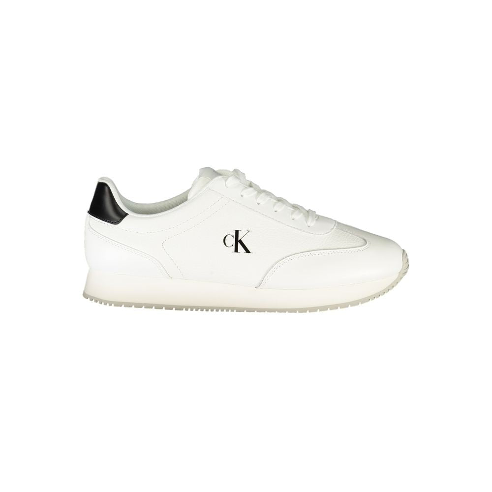 Calvin Klein White Leather Men Sneaker - Beyzy Store - Calvin Klein