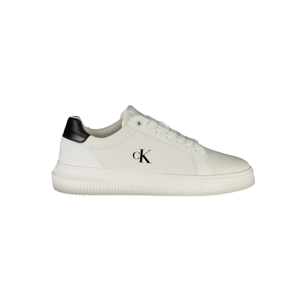 Calvin Klein White Leather Men Sneaker - Beyzy Store - Calvin Klein