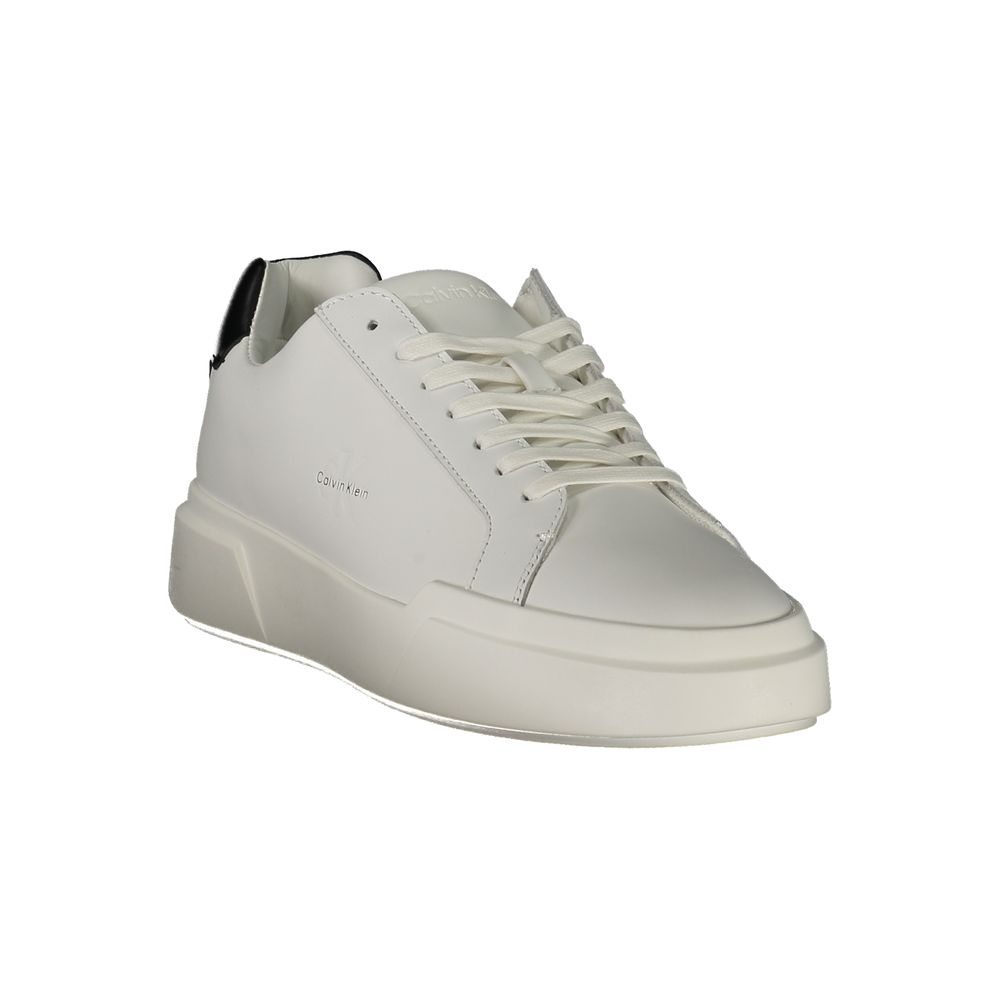 Calvin Klein White Leather Men Sneaker - Beyzy Store - Calvin Klein