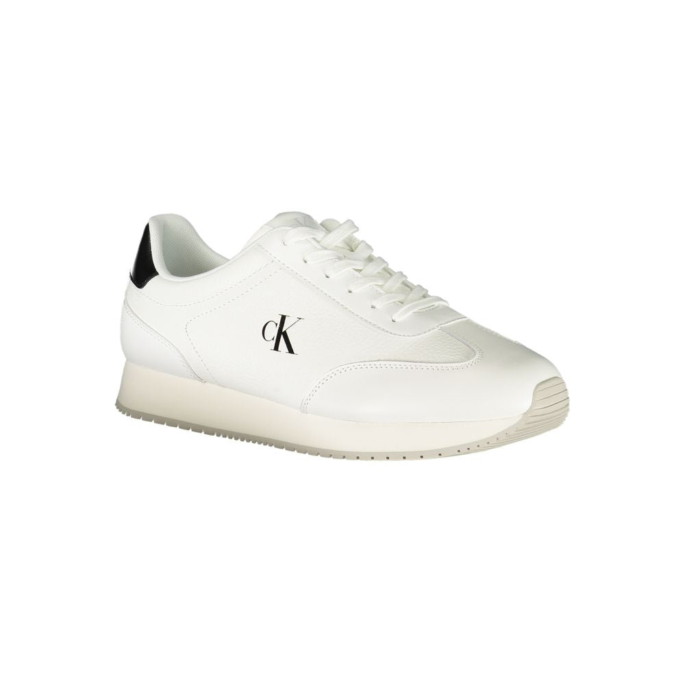 Calvin Klein White Leather Men Sneaker - Beyzy Store - Calvin Klein