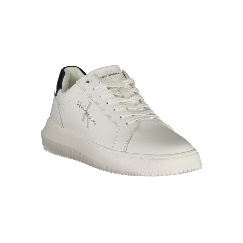 Calvin Klein White Leather Men Sneaker - Beyzy Store - Calvin Klein