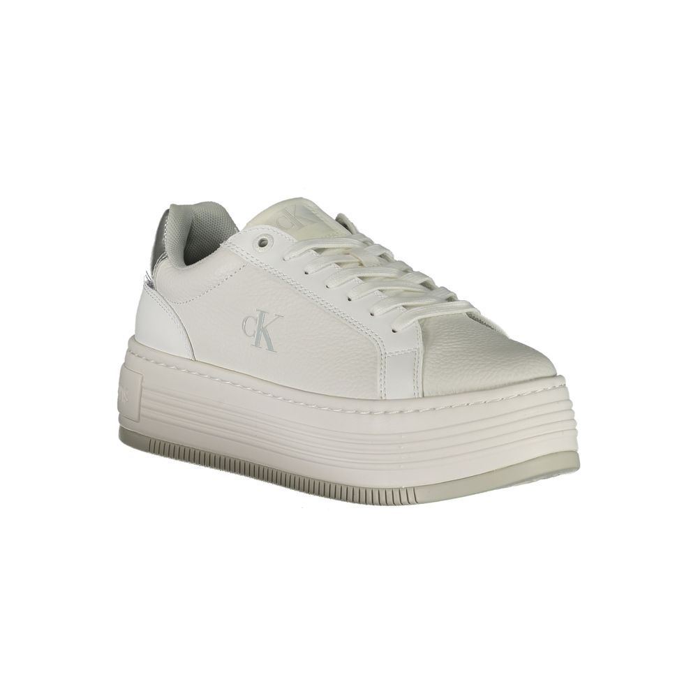 Calvin Klein White Leather Women Sneaker - Beyzy Store - Calvin Klein