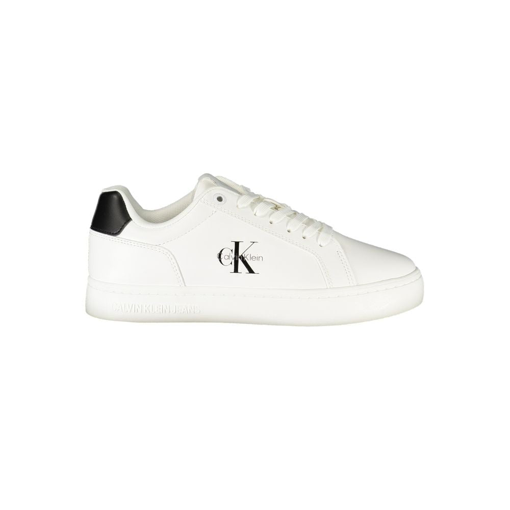 Calvin Klein White Leather Women Sneaker - Beyzy Store - Calvin Klein