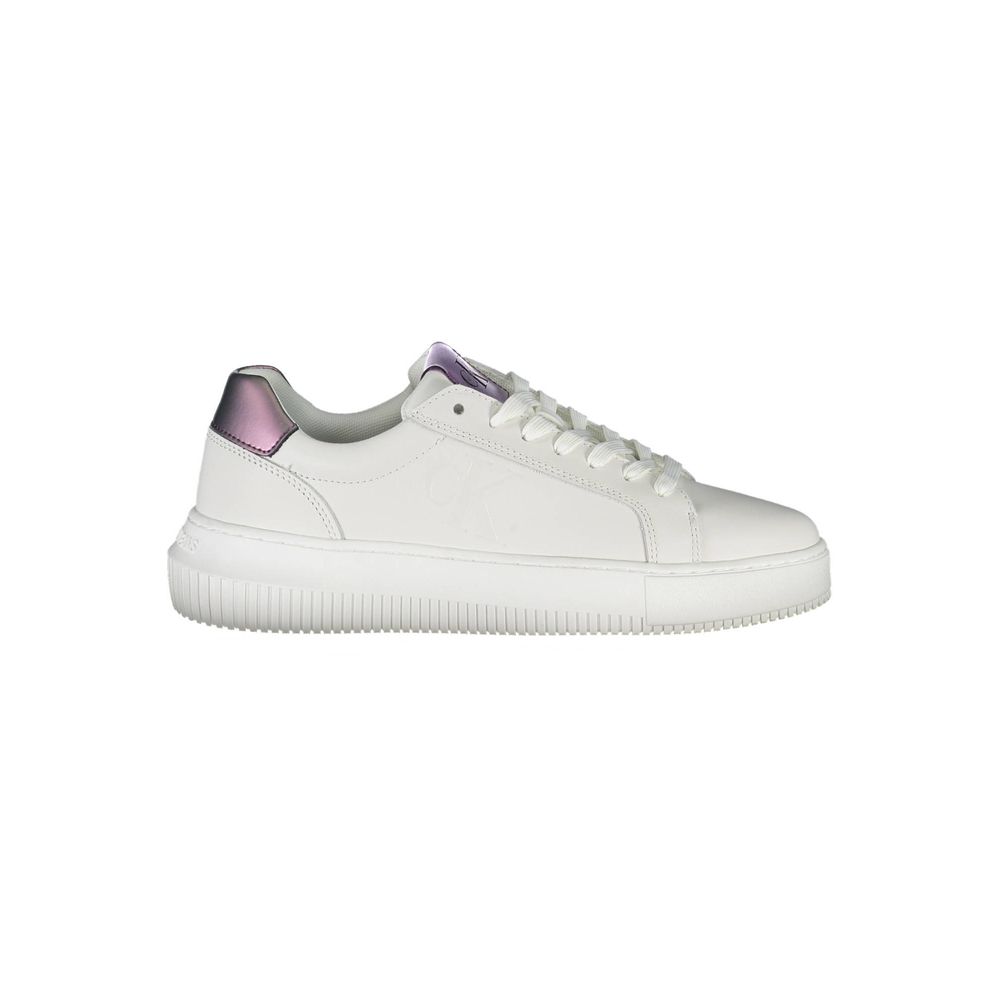 Calvin Klein White Leather Women Sneaker - Beyzy Store - Calvin Klein