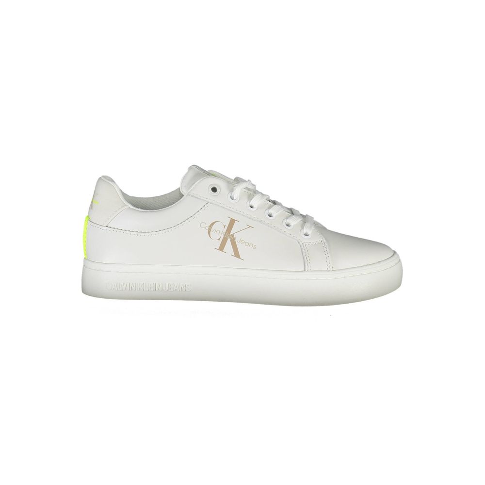 Calvin Klein White Leather Women Sneaker - Beyzy Store - Calvin Klein