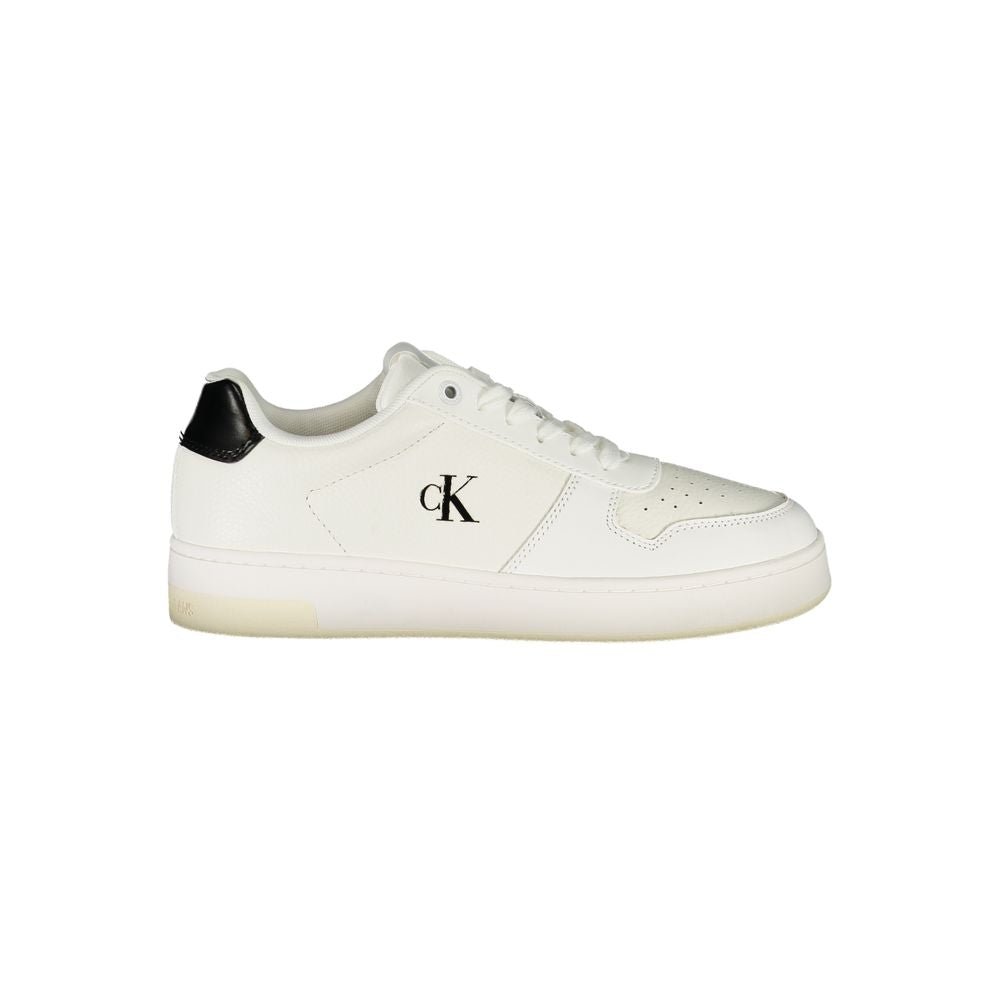 Calvin Klein White Leather Women Sneaker - Beyzy Store - Calvin Klein
