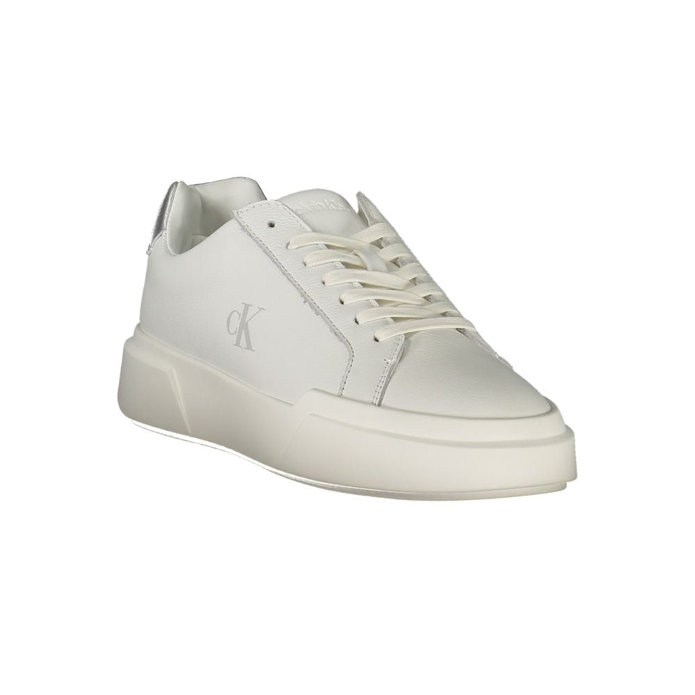 Calvin Klein White Leather Women Sneaker - Beyzy Store - Calvin Klein