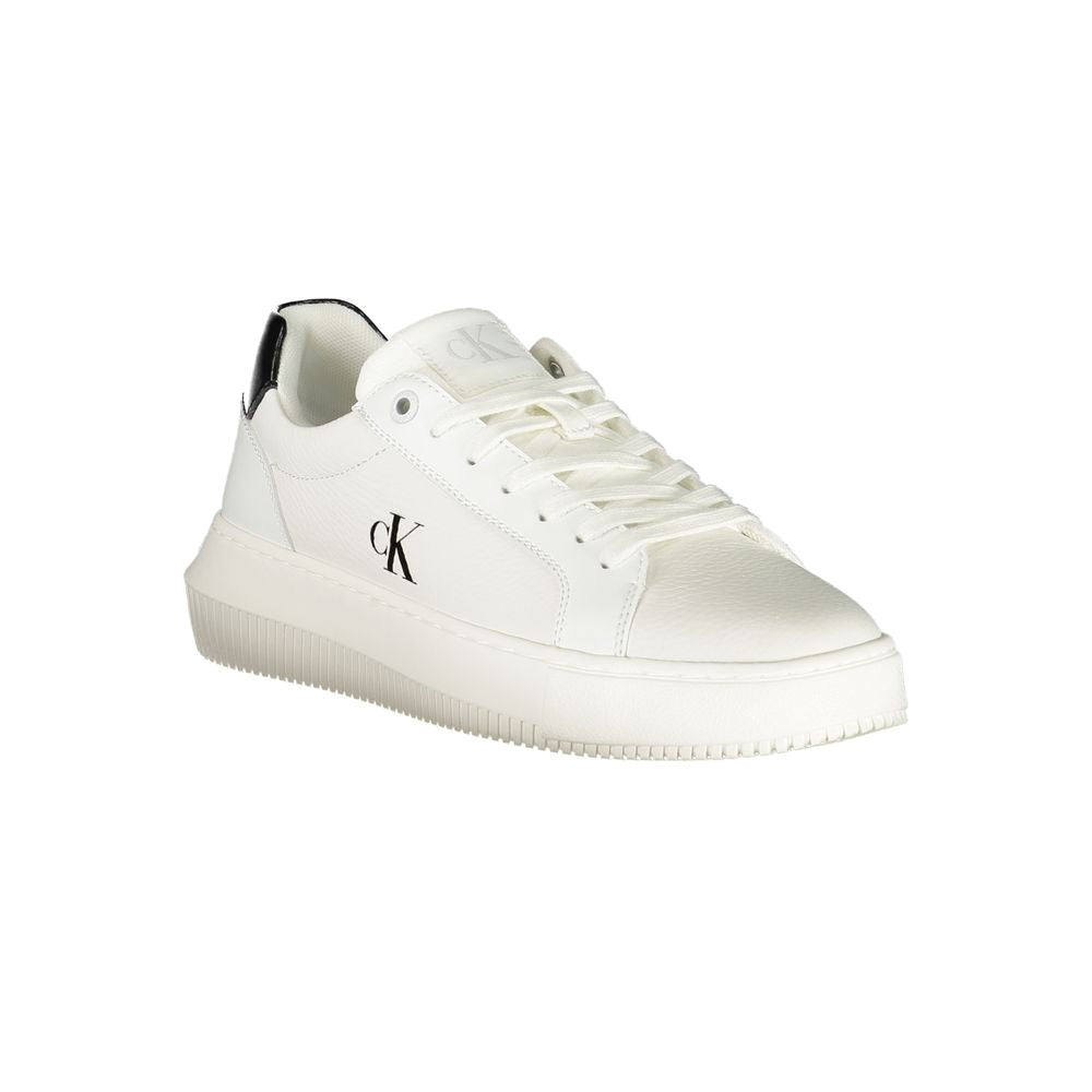 Calvin Klein White Leather Women Sneaker - Beyzy Store - Calvin Klein