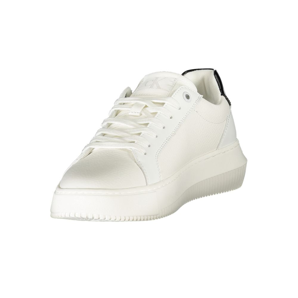 Calvin Klein White Leather Women Sneaker - Beyzy Store - Calvin Klein
