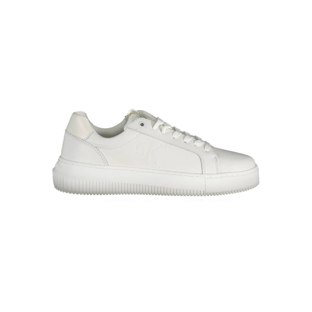 Calvin Klein White Leather Women Sneaker - Beyzy Store - Calvin Klein