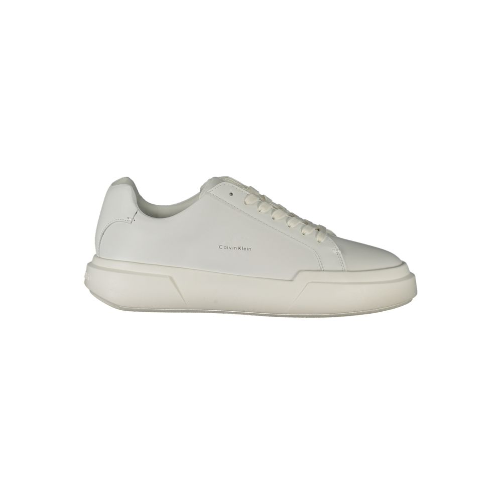 Calvin Klein White Leather Women Sneaker - Beyzy Store - Calvin Klein