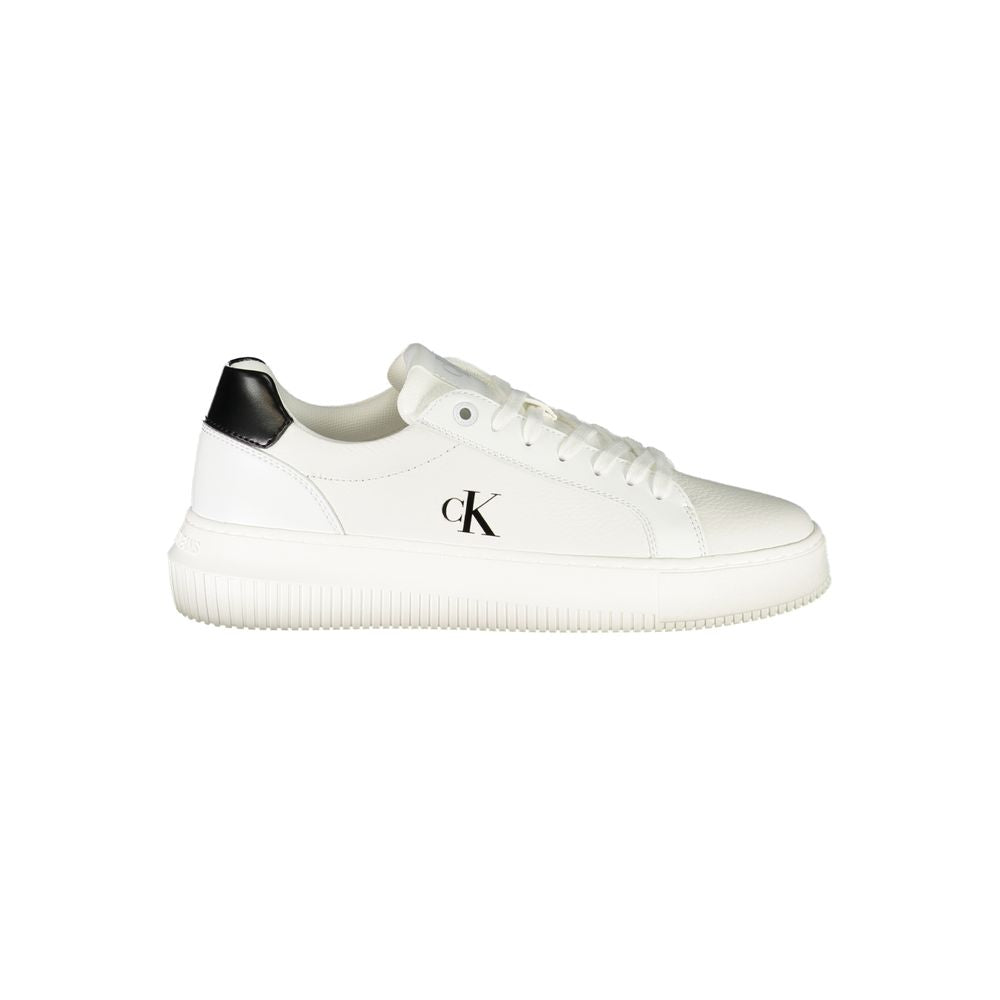 Calvin Klein White Leather Women Sneaker - Beyzy Store - Calvin Klein