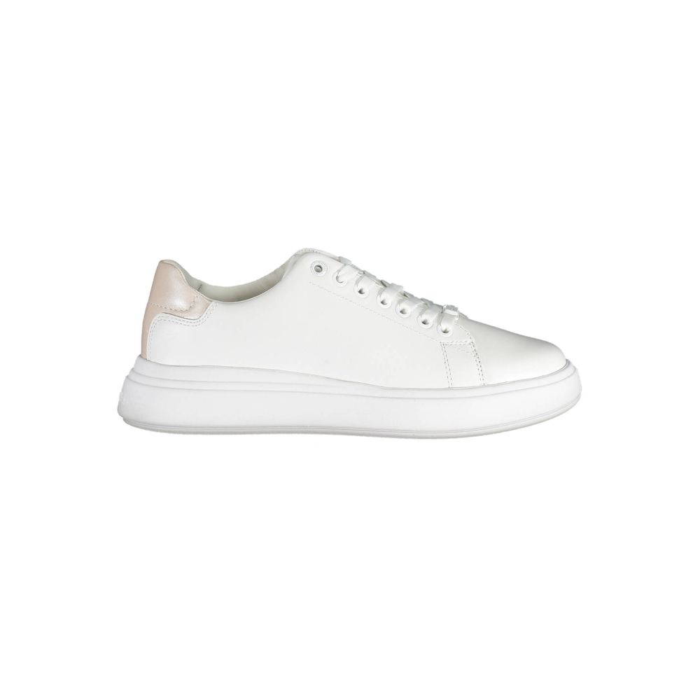Calvin Klein White Leather Women Sneaker - Beyzy Store - Calvin Klein