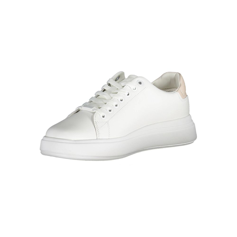 Calvin Klein White Leather Women Sneaker - Beyzy Store - Calvin Klein
