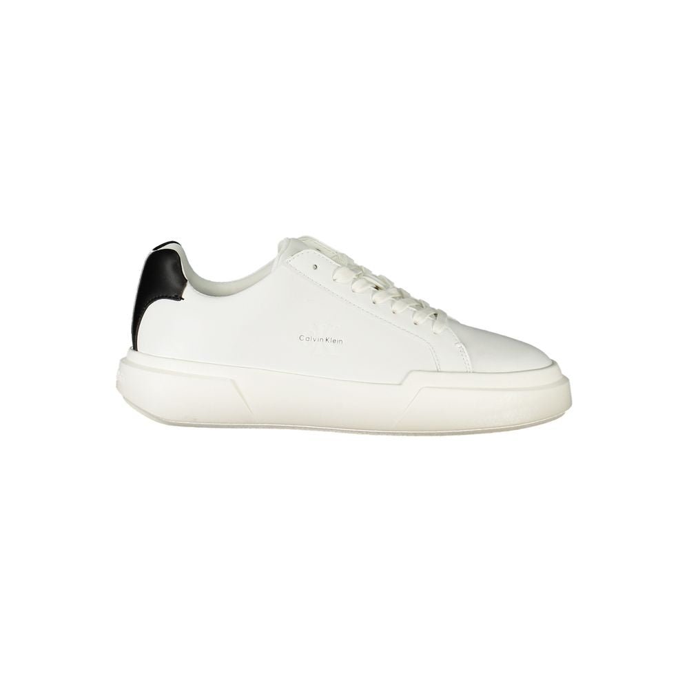 Calvin Klein White Leather Women Sneaker - Beyzy Store - Calvin Klein