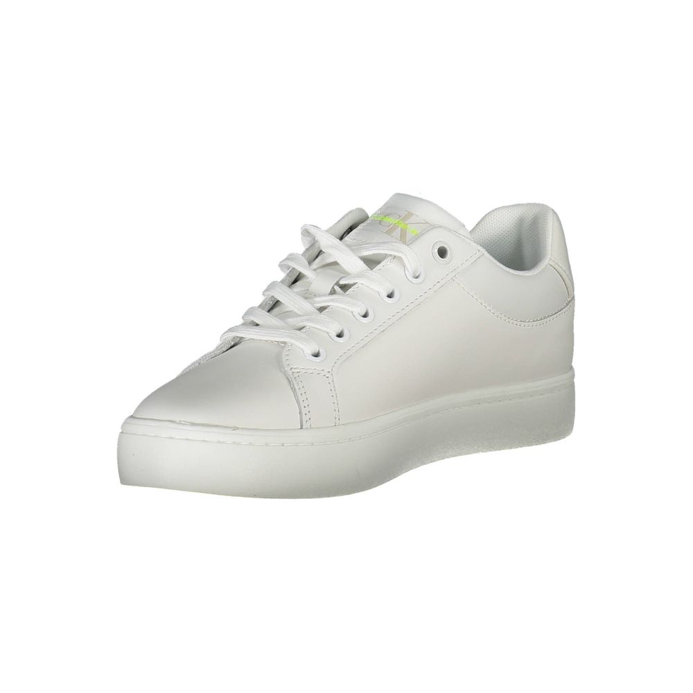 Calvin Klein White Leather Women Sneaker - Beyzy Store - Calvin Klein