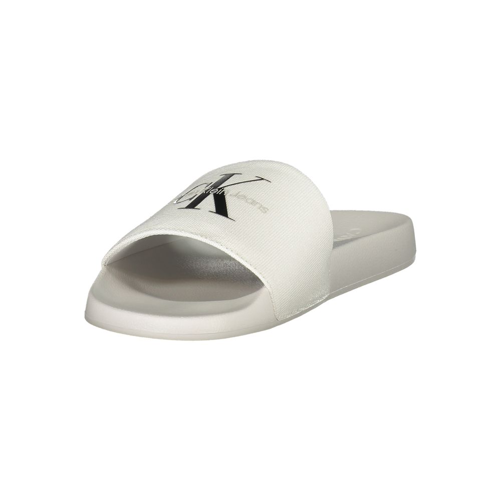 Calvin Klein White Polyester Men Sandal - Beyzy Store - Calvin Klein